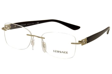 discontinued versace eyeglass frames|rimless versace glasses.